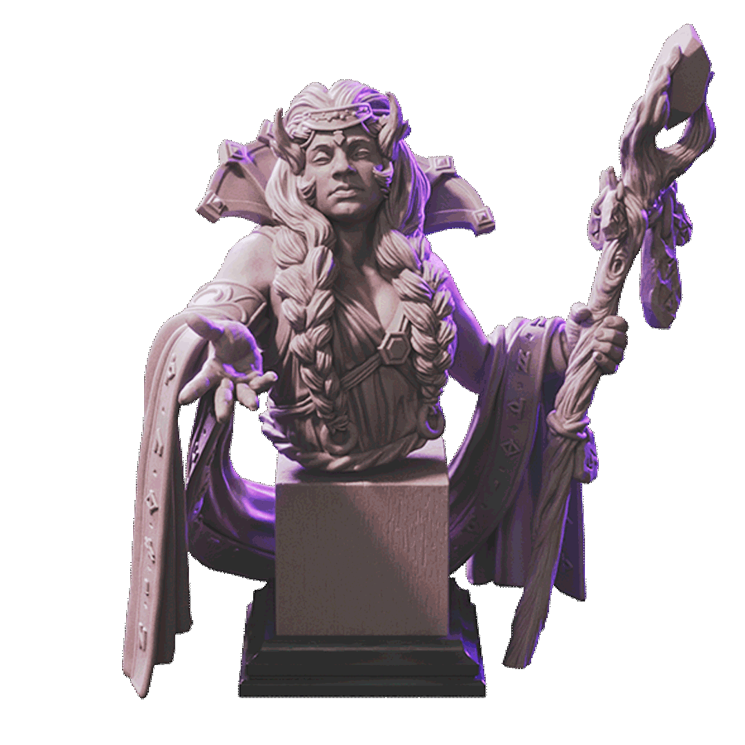 Víssfinnr, the Raven Queen Bust